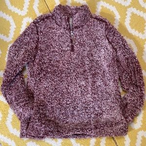 WEATHERPROOF VINTAGE rose colored 3/4 zip jacket in great pre-loved condition L